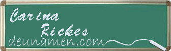 Carina Rickes Visitenkarte
